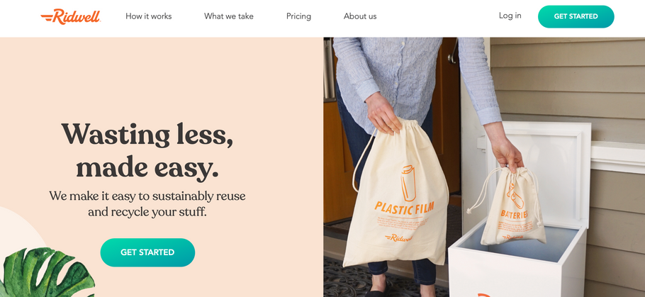 Partnering with Ridwell to recycle plastic packaging.