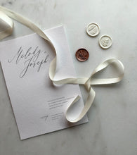 Load image into Gallery viewer, Meringue, narrow cream silk ribbon