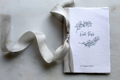 Fog, narrow grey silk ribbon