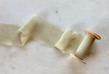 Load image into Gallery viewer, Sage Green, Silk Chiffon Ribbon