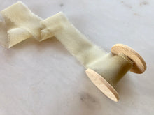 Load image into Gallery viewer, Sage Green, Silk Chiffon Ribbon