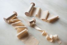 Load image into Gallery viewer, Creme Brûlée, taupe silk ribbon