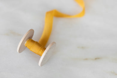 Pumpkin silk ribbon