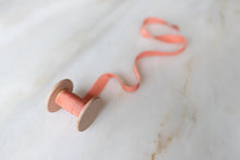 Load image into Gallery viewer, Coral, pink silk ribbon