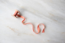 Load image into Gallery viewer, Coral, pink silk ribbon