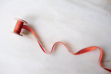 Sedona, sandstone red silk ribbon