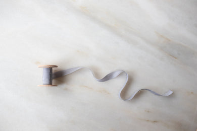 Slate, grey silk ribbon