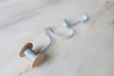 Cielo, blue silk ribbon