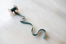 Load image into Gallery viewer, Wildwood, forest green silk ribbon