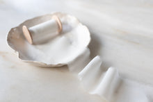 Load image into Gallery viewer, White, Narrow Silk Chiffon Ribbon