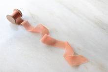 Load image into Gallery viewer, Coral, Silk Chiffon Ribbon