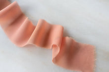 Load image into Gallery viewer, Coral, Silk Chiffon Ribbon