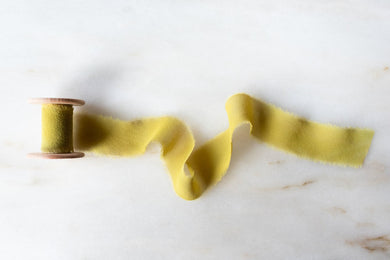 Chartreuse, Silk Chiffon Ribbon