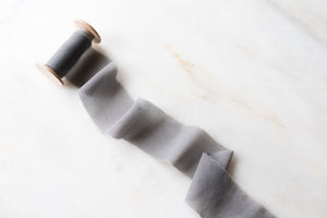Slate, Silk Chiffon