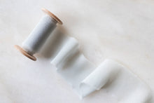 Load image into Gallery viewer, Cielo, Blue Silk Chiffon Ribbon
