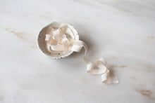 Load image into Gallery viewer, Champagne, narrow cream silk ribbon