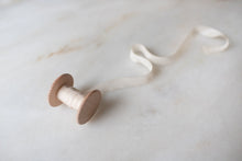 Load image into Gallery viewer, Champagne, narrow cream silk ribbon