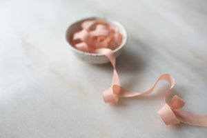 Toinette, blush silk ribbon