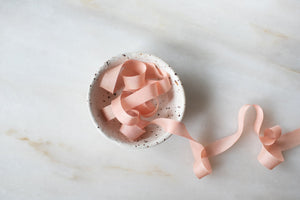 Toinette, blush silk ribbon
