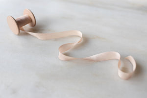 Pale Blush, pink silk ribbon