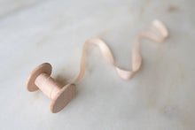 Load image into Gallery viewer, Pale Blush, pink silk ribbon