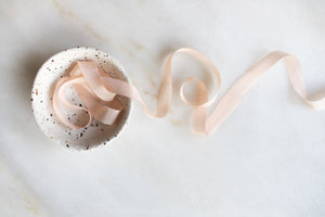 Pale Blush, pink silk ribbon