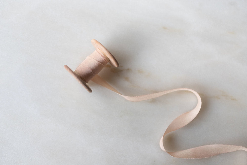 Pale Blush, pink silk ribbon