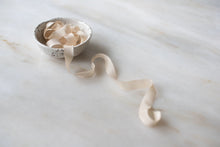 Load image into Gallery viewer, Meringue, narrow cream silk ribbon
