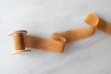 Load image into Gallery viewer, Cognac, Silk Chiffon Ribbon