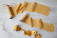Load image into Gallery viewer, Mustard, yellow silk ribbon