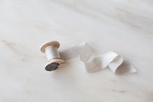 Load image into Gallery viewer, Cloud, narrow grey silk ribbon