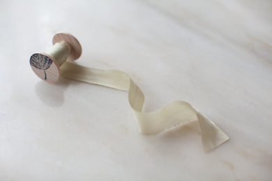 Pale Olive, green silk ribbon