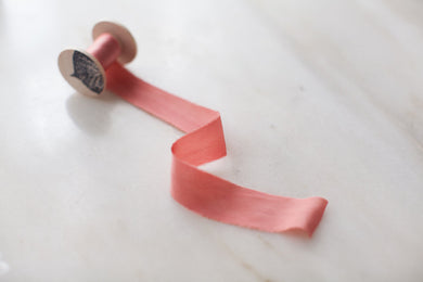 Rose Quartz Silk Ribbon