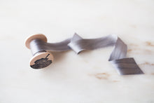 Load image into Gallery viewer, Slate, grey silk ribbon